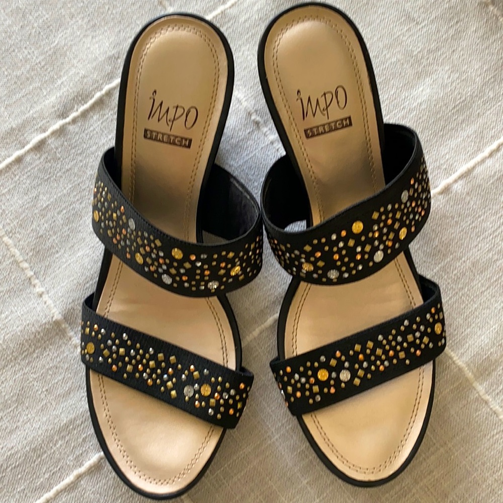 Impo Stretch Wedge Sandals 9M.